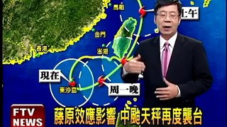 2012/08/26 藤原效應影響 中颱天秤再度襲台－民視新聞