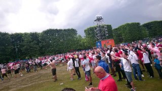 Euro 2016 - England vs Wales - Paris Fan Park - Mud Slide