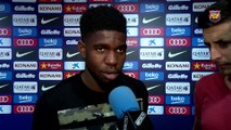 Player’s post game reaction after winning the Gamper