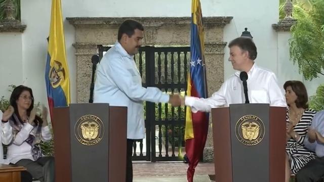 Santos y Maduro se reúnen este jueves para analizar situación de la frontera