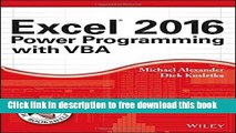 [Download] Excel 2016 Power Programming with VBA Kindle Collection