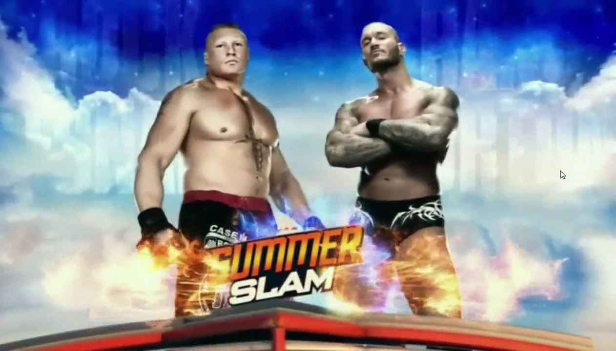 WWE SummerSlam Brock Lesnar Vs Randy Ortan HD 2016