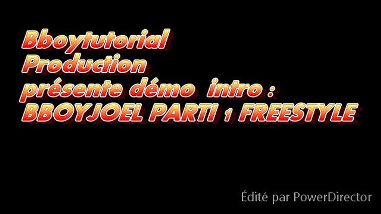 Bboytutorial production