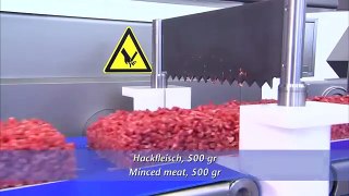Handtmann Minced meat production with Checkweigher Neptune ESK Grupp