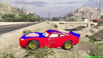 Funny Cars 2 SpiderMan Disney Cars Pixar New Nursery Rhymes Li ghtning McQueen Children's Music_18