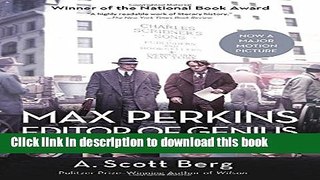 [Download] Max Perkins: Editor of Genius Paperback Free