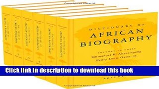 [Download] Dictionary of African Biography Hardcover Online