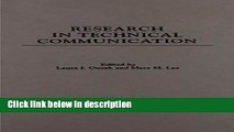 Ebook Research in Technical Communication (Contemporary Studies in Technical Communication) Full