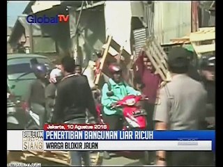 GLOBAL TV 20160810 11.05 Buletin Indonesia Siang - Penertiban Bangunan Liar Ricuh