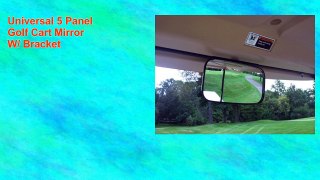 Universal 5 Panel Golf Cart Mirror W/ Bracket