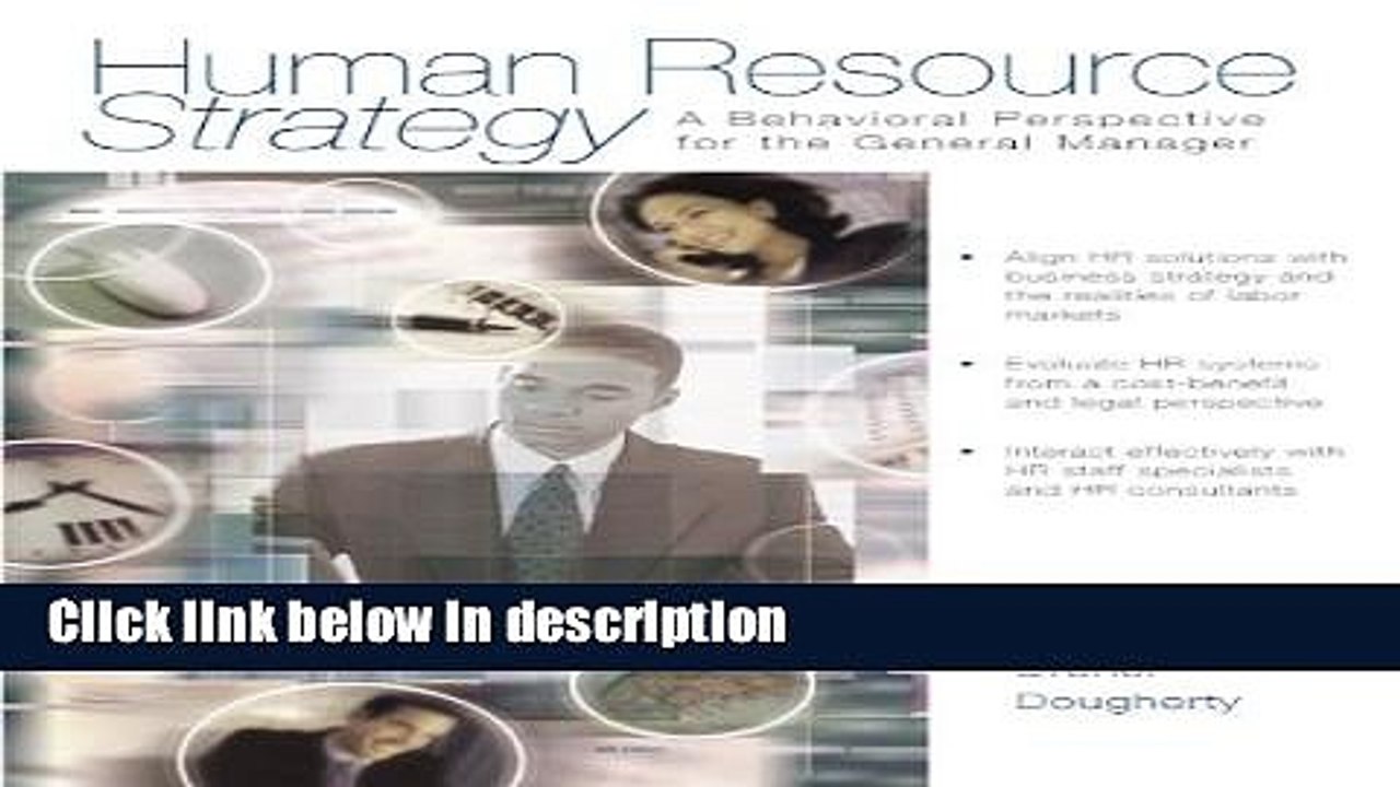 Download Human Resource Strategy: A Behavioral Perspective for the General Manager Book Online