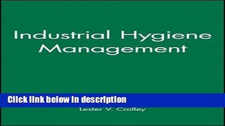 Download Industrial Hygiene Management Full Online
