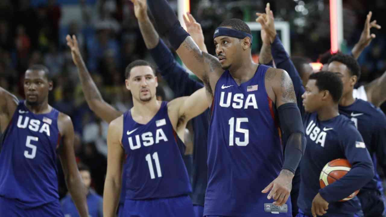 AP: Carmelo, USA Squeak By Australia