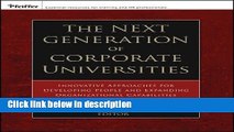 Download The Next Generation of Corporate Universities: Innovative Approaches for Developing