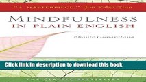 [Download] Mindfulness in Plain English Kindle Online