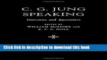 [Popular] C.G. Jung Speaking: Interviews and Encounters Kindle Collection
