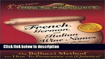 Ebook How To Pronounce French, German, and Italian Wine Names Full Download