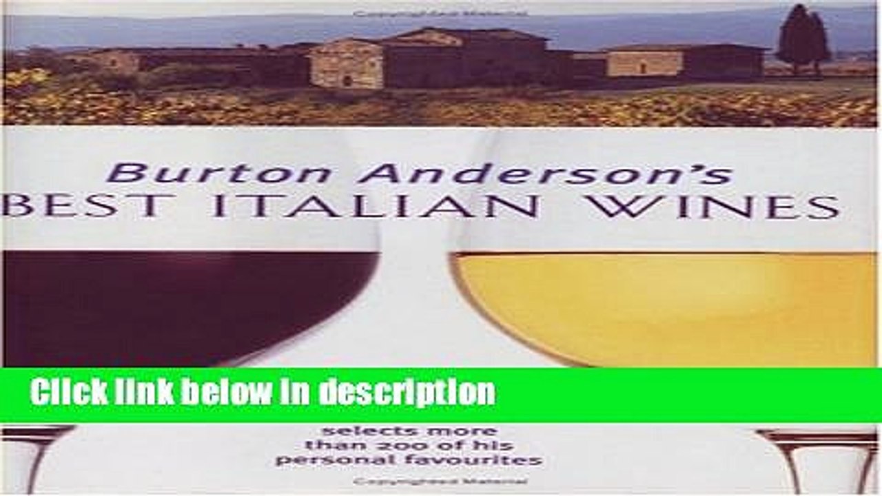 [PDF] Burton Anderson s Best Italian Wines Book Online