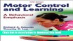 [Download] Motor Control and Learning: A Behavioral Emphasis Paperback Free