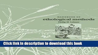 [Popular] Handbook of Ethological Methods Kindle Collection