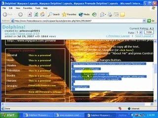 Learn how to change your Myspace Background!