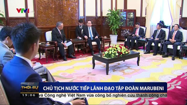 Chủ tịch nước Trần Đại Quang tiếp lãnh đạo tập đoàn Marubeni