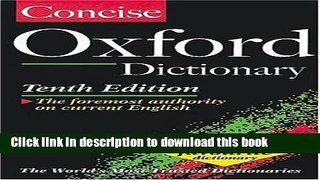 [Download] The Concise Oxford Dictionary Kindle Online