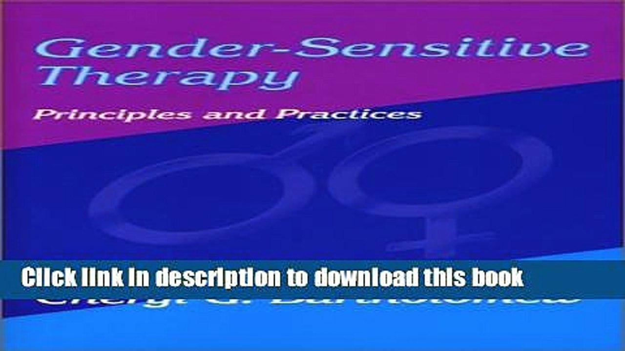 [Download] Gender-Sensitive Therapy: Principles and Practices Paperback Free