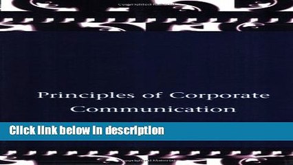 [PDF] Principles of Corporate Communication Full Online