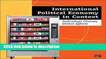 [PDF] International Political Economy in Context [Full Ebook]