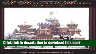 [Popular] A History of Russia Paperback Free