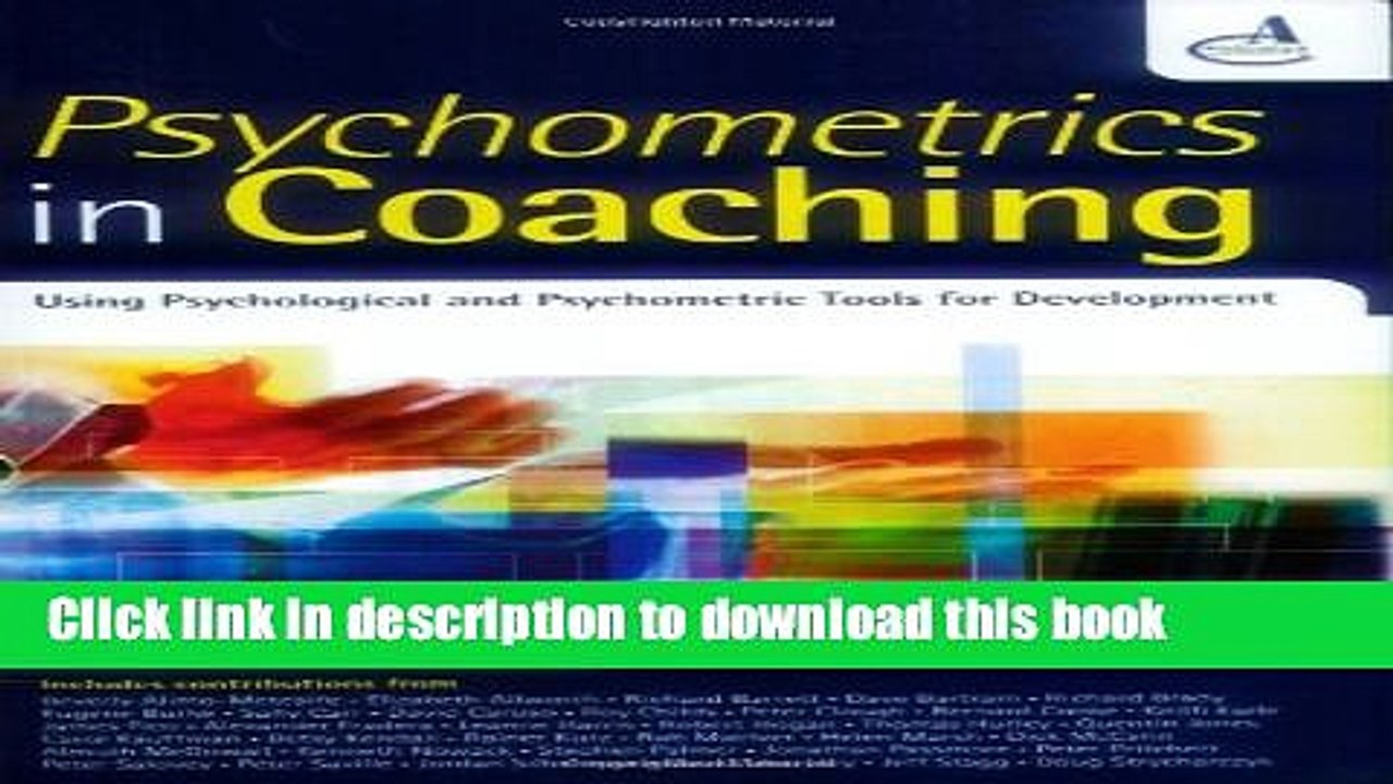 [PDF Kindle] Psychometrics in Coaching: Using Psychological and Psychometric Tools for Development
