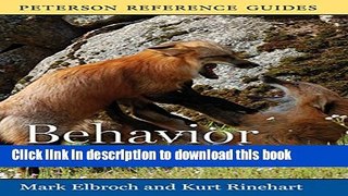[Popular] Peterson Reference Guide to the Behavior of North American Mammals Hardcover Online