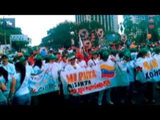 Video herunterladen: Chavismo e oposição tomam as ruas de Caracas