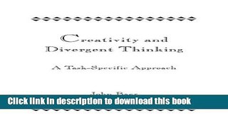 [Popular] Creativity and Divergent Thinking: A Task-Specific Approach Paperback Collection