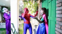 Superhero Real Life | Spiderman and Frozen Elsa Frozen Anna vs Joker “ Fun Spider-man and Superheroes In Real Life for Kid
