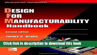 [Popular] Design for Manufacturability Handbook Hardcover Online