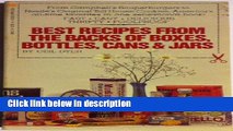 Books Best Recipes From The Backs Of Boxes, Bottles, Cans   Jars Free Download