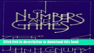 [Popular] On Numbers and Games Paperback Online
