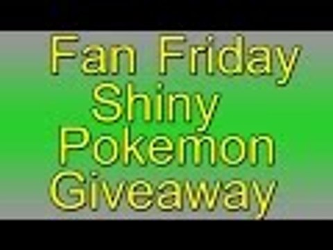 Shiny Pokemon Giveaway! Pokemon X&Y,ORAS!
