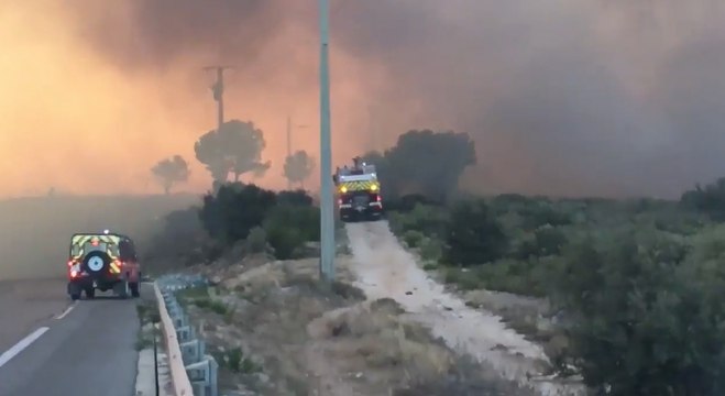 Incendie dans les Bouches-du-Rhône: le feu ravage 3300 hectares de garrigue