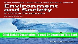 [Popular] Environment and Society: A Critical Introduction Paperback Online