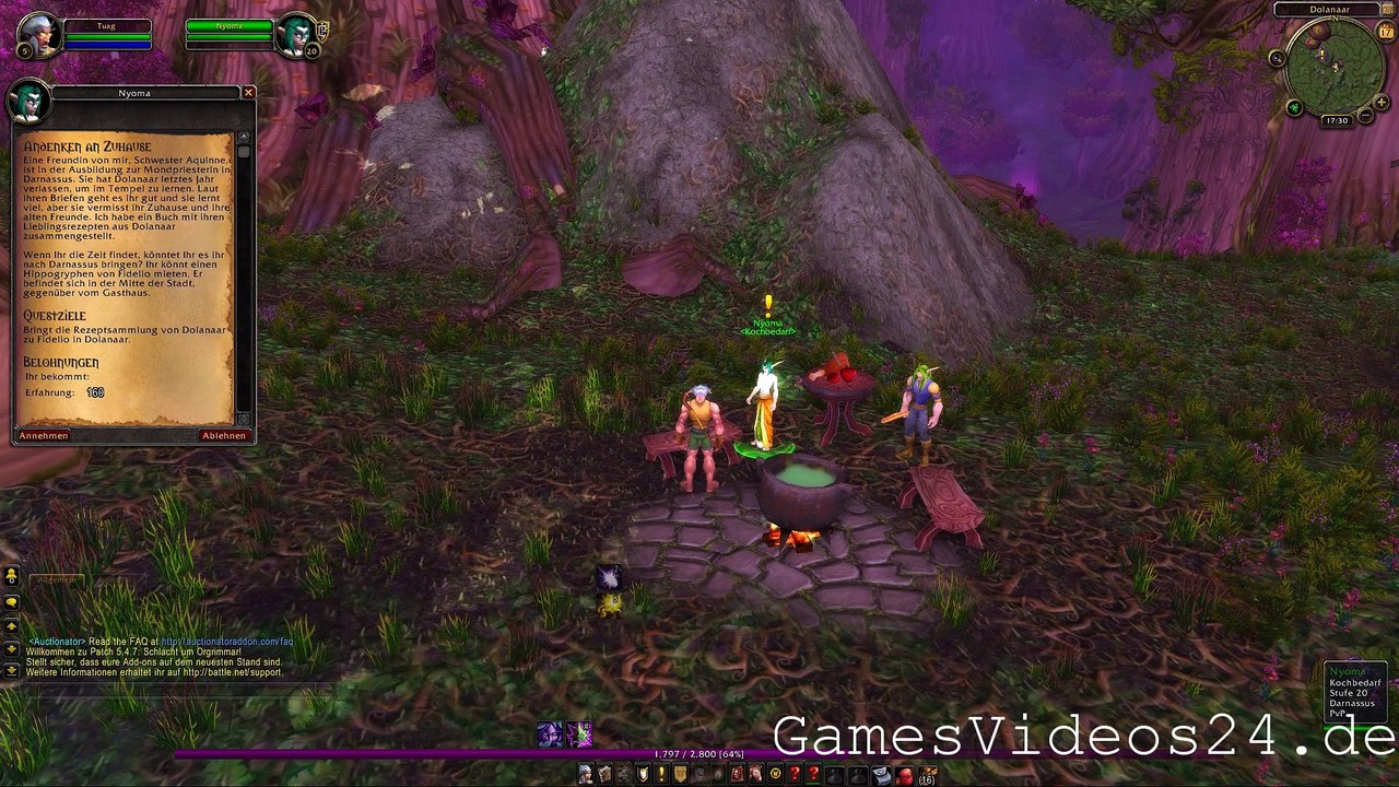 World of Warcraft Quest: Andenken an Zuhause