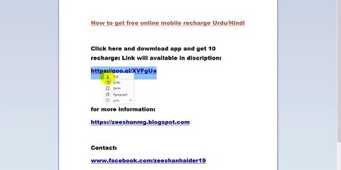 How to get free online mobile recharge Urdu-Hindi