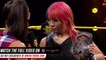 Bayley and Asuka sign their contract for TakeOver Brooklyn II WWE NXT, Aug.10, 2016