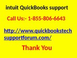 Get solution for intuit QuickBooks  Errors    1-855-806-6643
