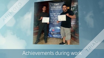 Professional window tinting