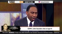 Stephen A. Smith & Hannah Storm Breaks Down Remembering John Saunders