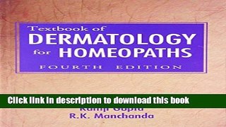 [Download] Textbook of Dermatology for Homoeopaths Hardcover Online