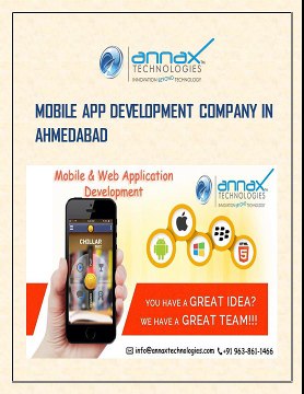 Mobile App Development Company in Ahmedabad | Annax Technologies